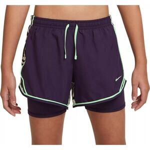 Nike Dri-Fit Purple Animal Print Shorts sz M Dri FIt Tempo Printed Shorts